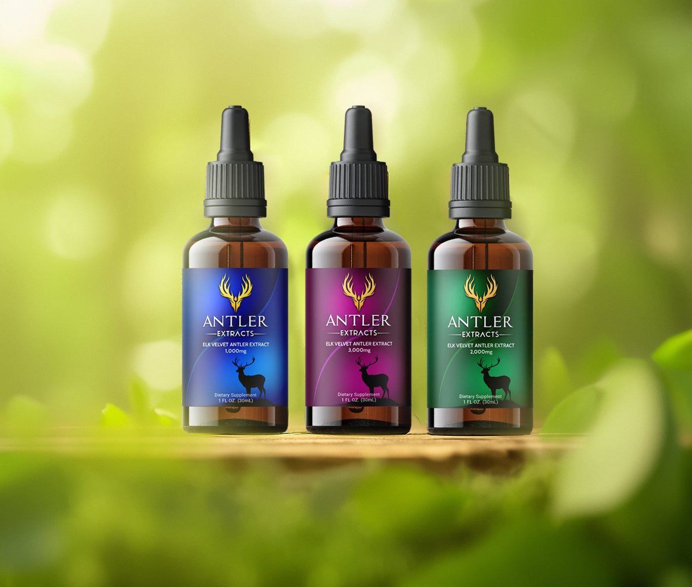 Elk Velvet Antler 3-Month Transformation Stack | Essential, Advanced & Supreme
