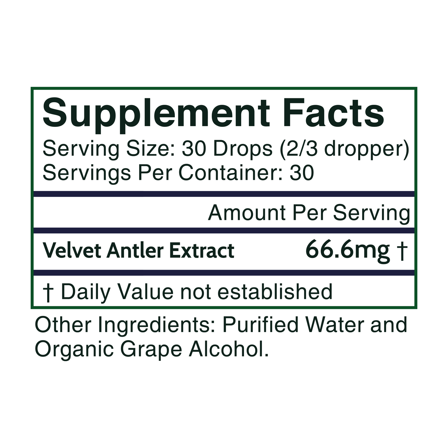 Antler Extracts Advanced Elk Velvet Antler Liquid Extract – 2,000mg Pure Velvet Extracts Deer